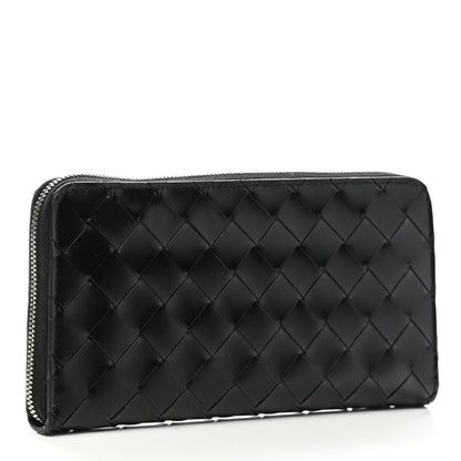 Bottega Veneta Nappa Intrecciato Zip Around Wallet Black 3 of 7