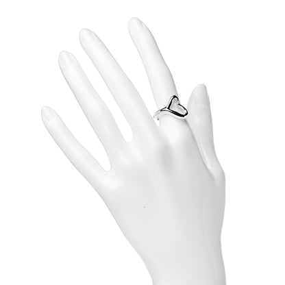 Tiffany Elsa Peretti Sterling Silver Open Heart Ring 51 5.75 2 of 4