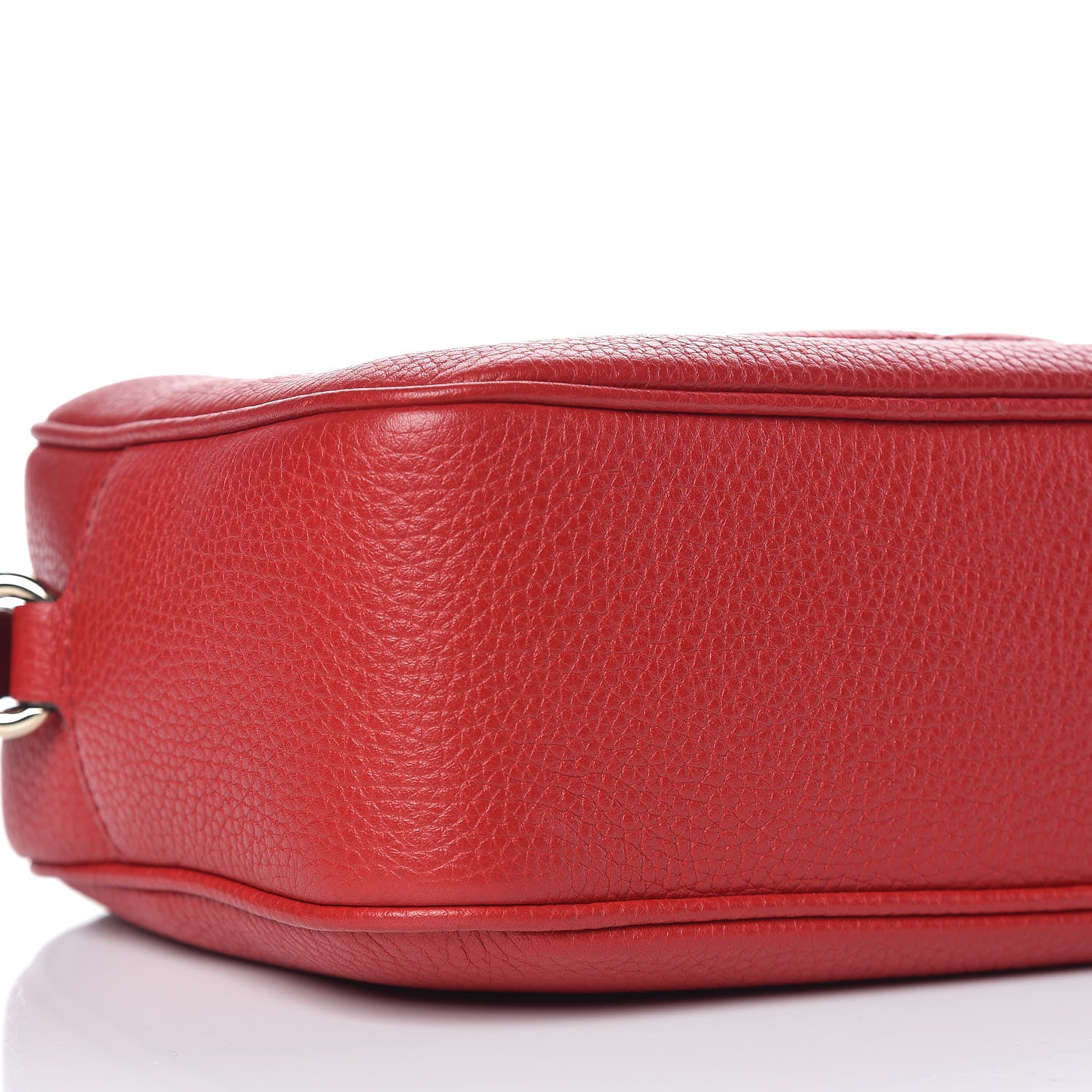 Gucci Pebbled Calfskin Small Soho Disco Bag Tabasco Red 5 of 9