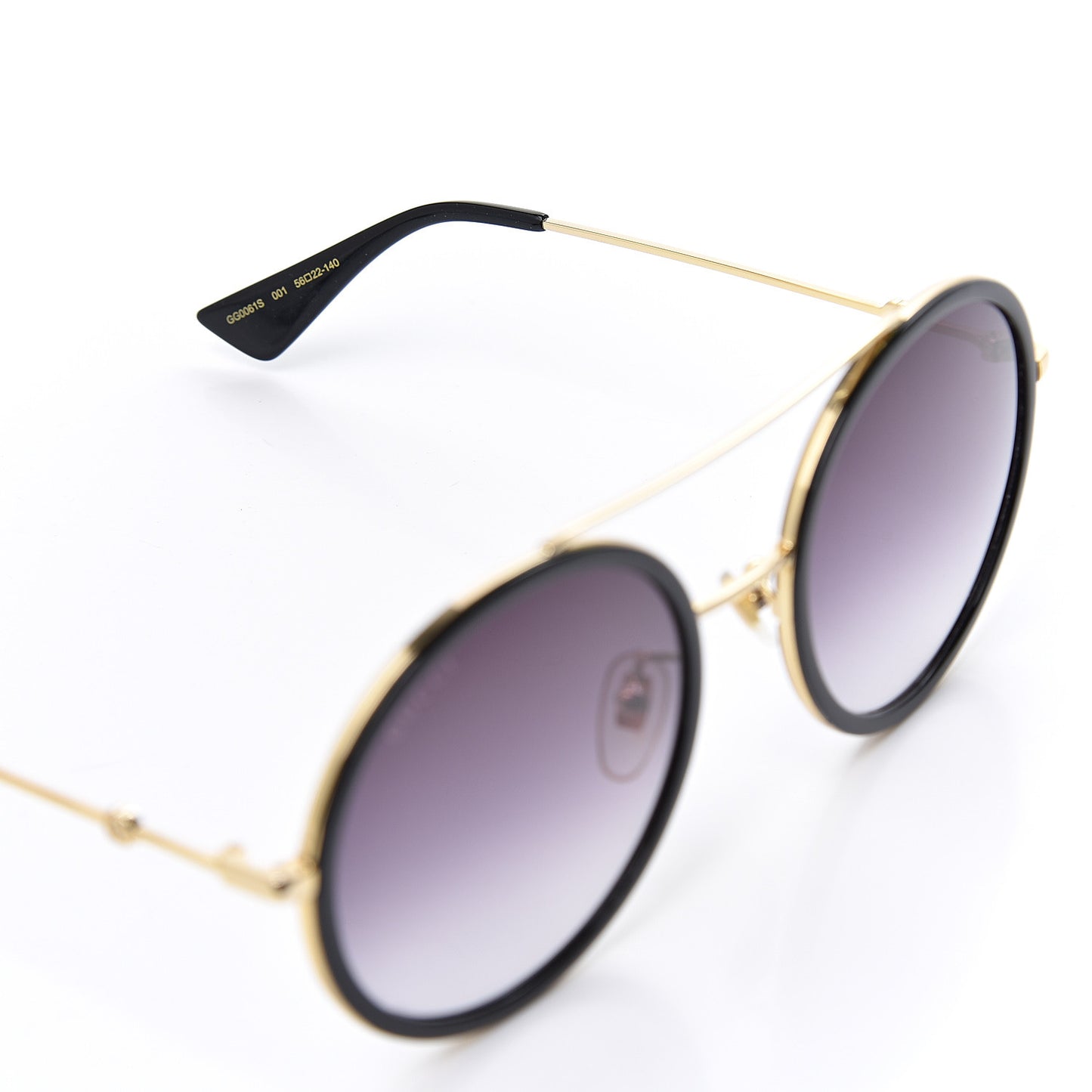 Round Frame Sunglasses GG0061S Black