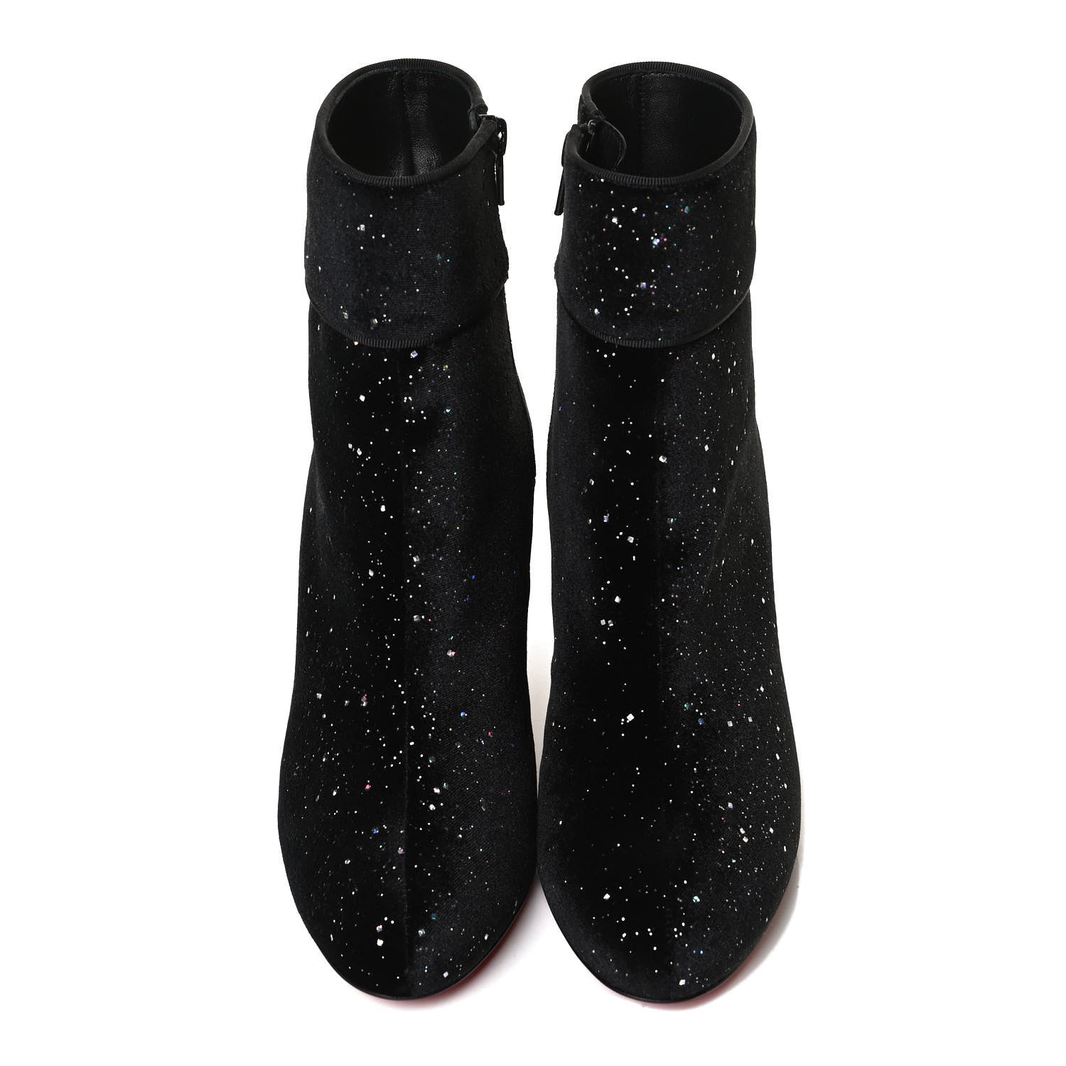 Christian Louboutin Velvet Galactica Moulamax 85 Booties 38.5 Black 5 of 11