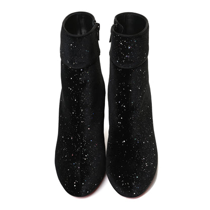 Christian Louboutin Velvet Galactica Moulamax 85 Booties 38.5 Black 5 of 11