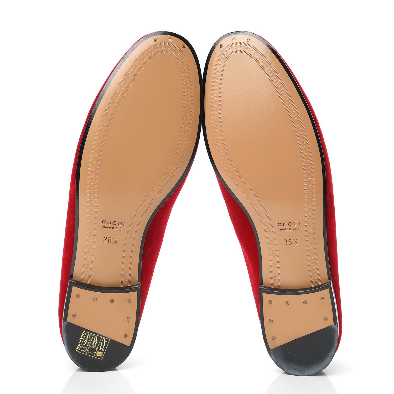 Gucci Velvet Horsebit Womens Jordaan Loafers 38.5 Hibiscus Red 5 of 9