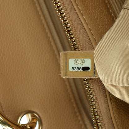 Chanel Caviar Quilted Grand Shopping Tote GST Beige 10 of 13