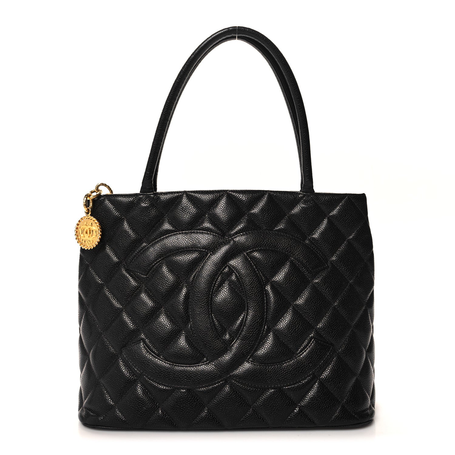 Chanel Caviar Quilted Medallion Tote Black 1 of 10