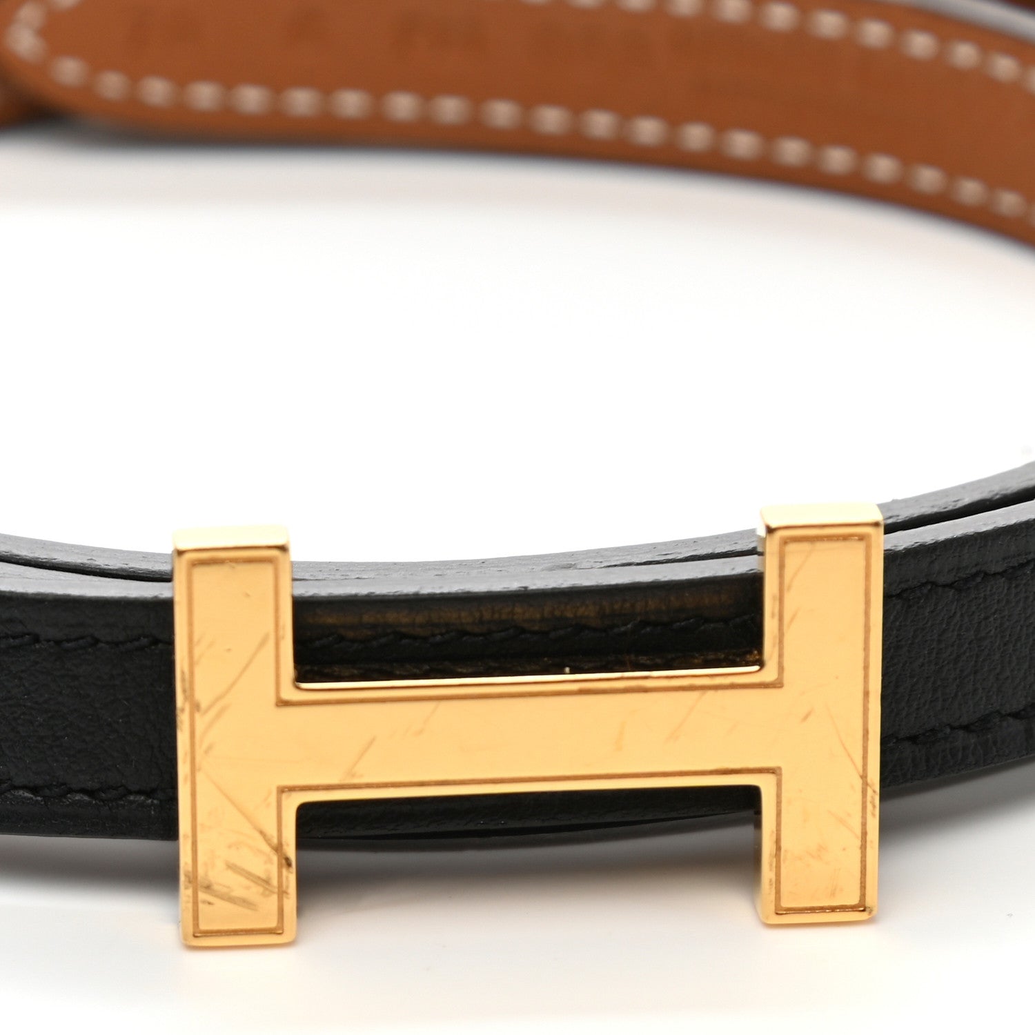 Hermes Swift Epsom 13mm Focus Belt 70 Black Gold 6 of 6