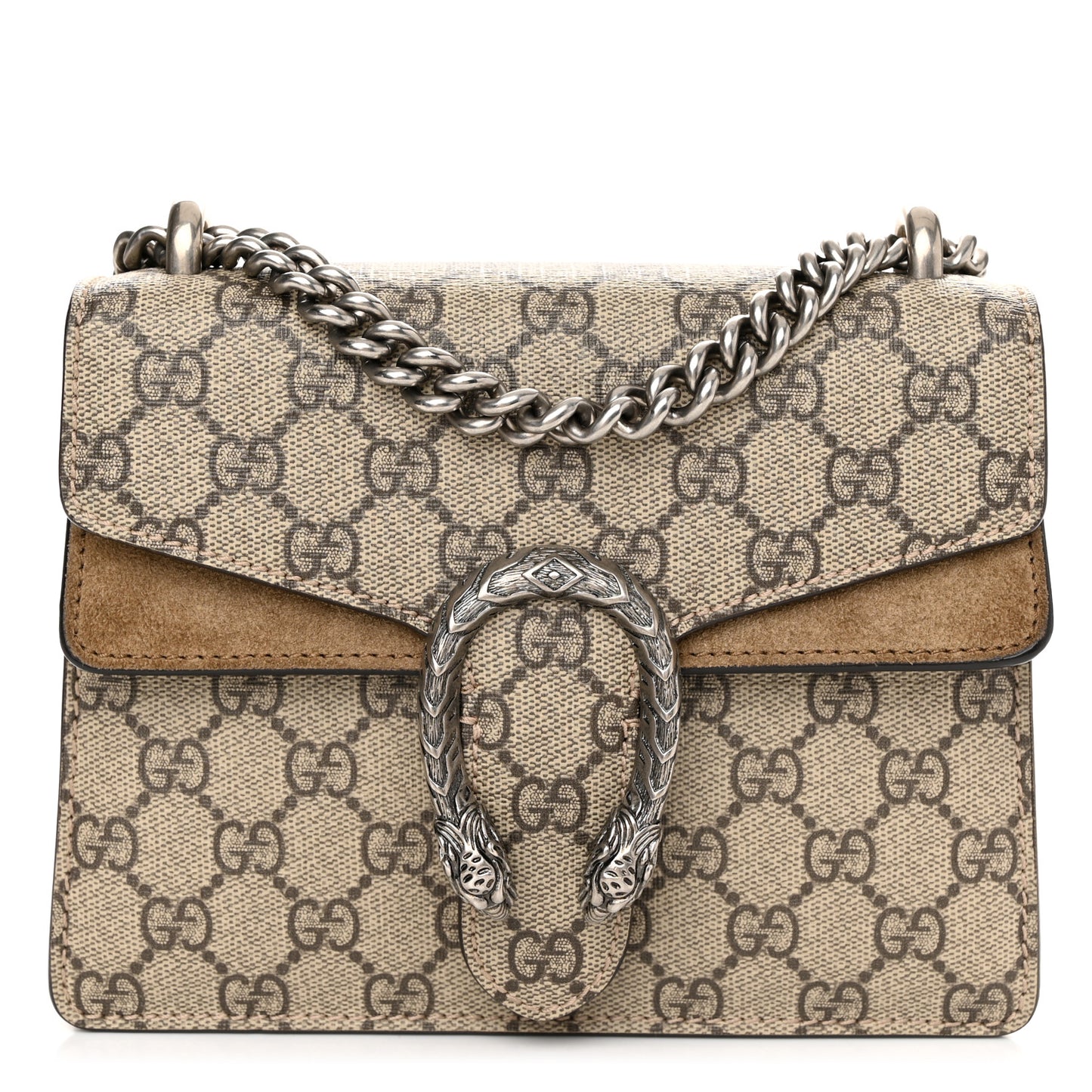 GG Supreme Monogram Mini Dionysus Shoulder Bag Taupe