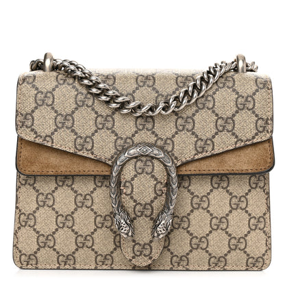 Gucci GG Supreme Monogram Mini Dionysus Shoulder Bag Taupe 1 of 13