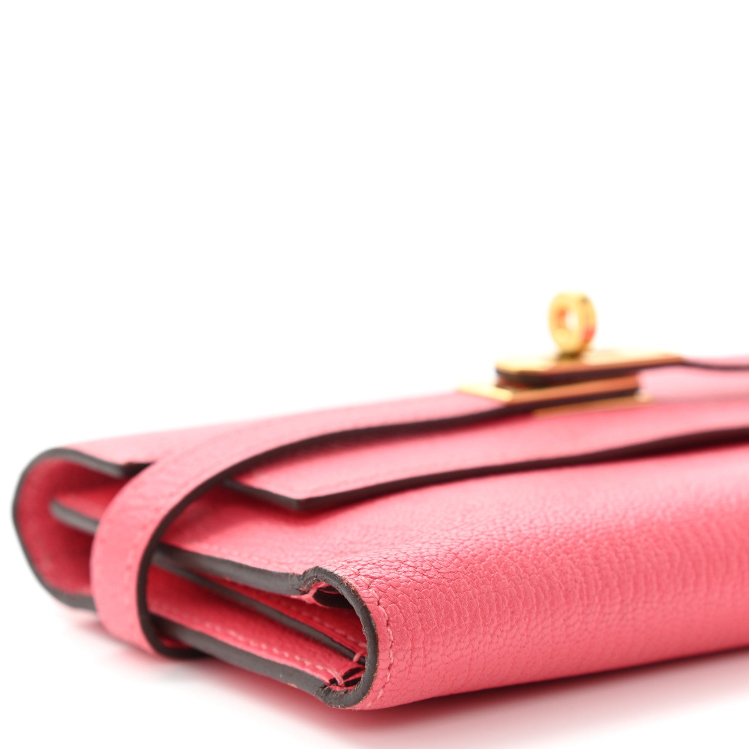 Hermes Chevre Mysore Medium Kelly Wallet Rose Azalee 8 of 10