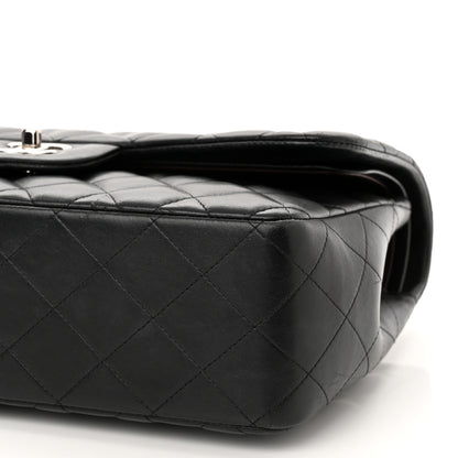 Chanel Lambskin Quilted Jumbo Double Flap Black 9 of 11