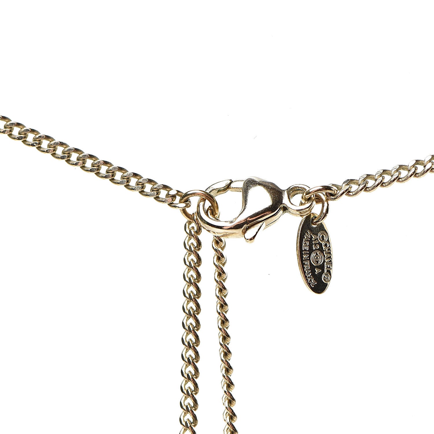 Chanel Pearl CC Pendant Long Necklace Gold 8 of 8