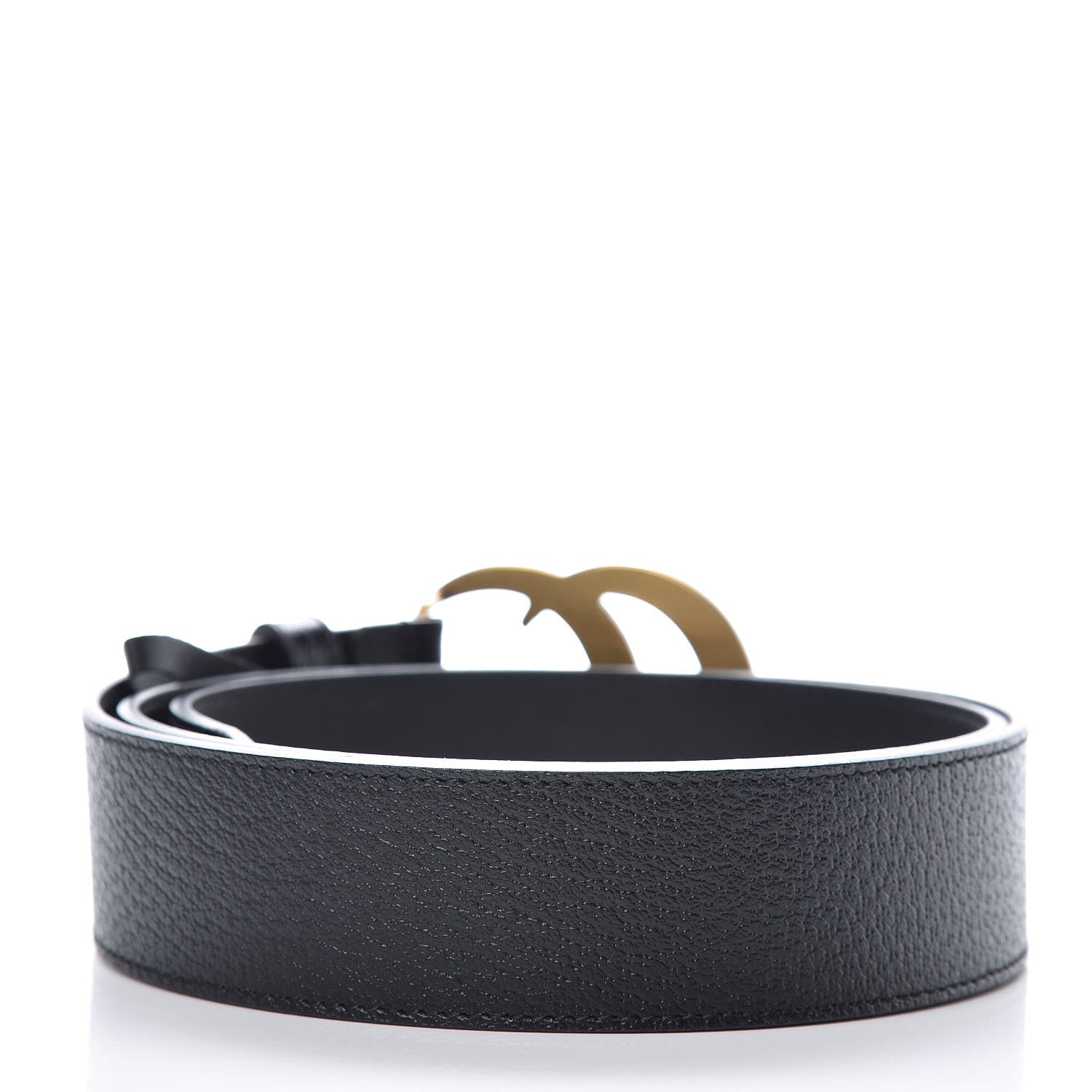 Gucci Textured Calfskin Double G 40mm Belt 95 38 Black 3 of 6