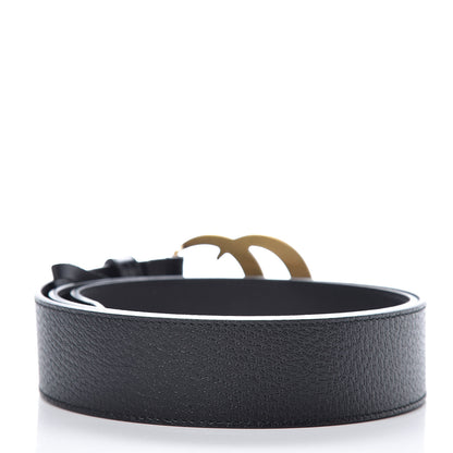 Gucci Textured Calfskin Double G 40mm Belt 95 38 Black 3 of 6