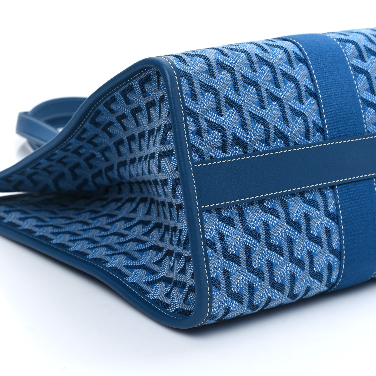 Goyard Goyardine Villette MM Tote Ocean Blue 8 of 9