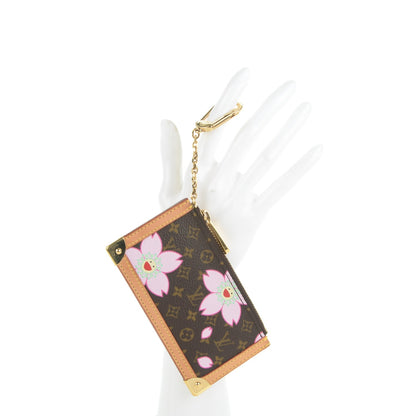 Louis Vuitton Monogram Cherry Blossom Key Pouch Brown 2 of 6