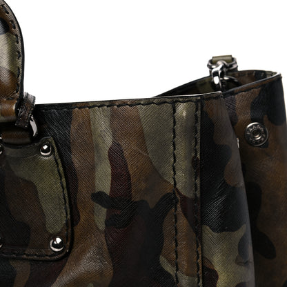 Prada Saffiano Camouflage Military Tote Mimetico 13 of 20