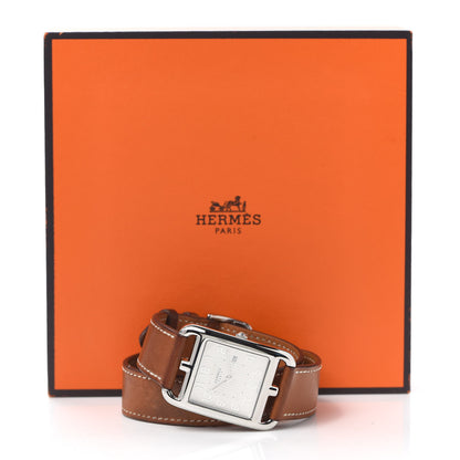 Hermes Stainless Steel Barenia 29mm Cape Cod Double Tour Quartz Watch Fauve 6 of 6