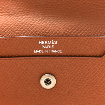 Hermes Epsom Bearn Card Case Wallet Gold 6 of 11