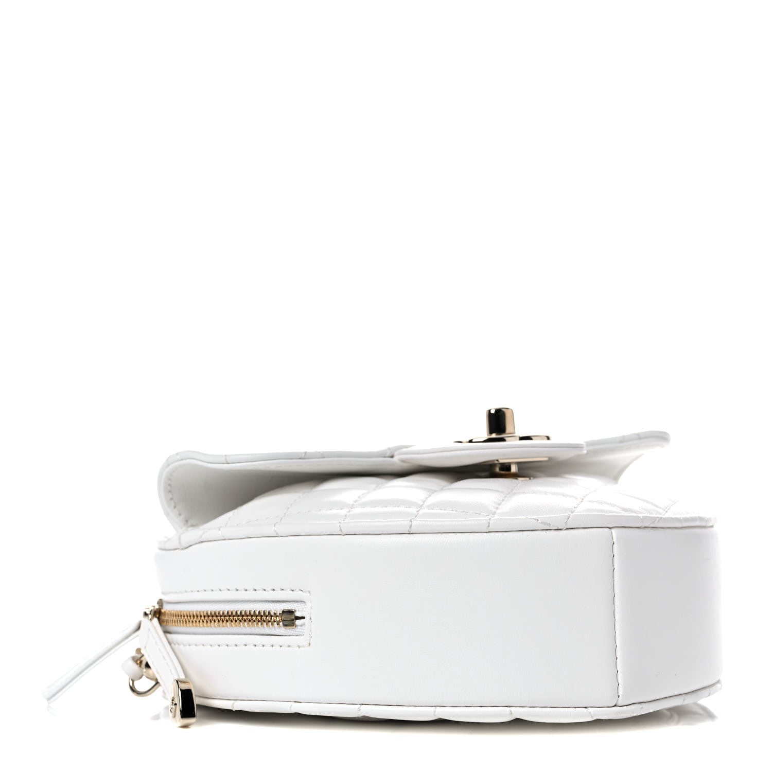 Chanel Lambskin Quilted CC In Love Heart Bag White 4 of 9