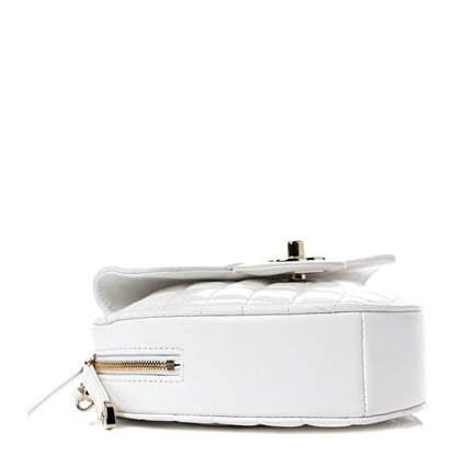 Chanel Lambskin Quilted CC In Love Heart Bag White 4 of 9
