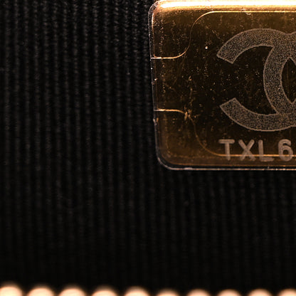 Chanel Shiny Lambskin Mesh Quilted Small Cargo Duma Drawstring Backpack Black 7 of 10