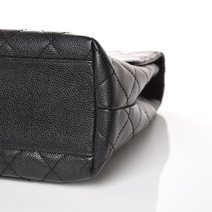 Chanel Caviar Quilted Jumbo Kelly Flap Black 9 of 15