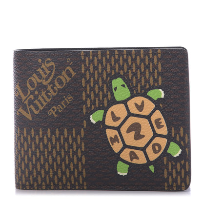 Louis Vuitton X NIGO Giant Damier Ebene Tortoise Multiple Wallet 1 of 6