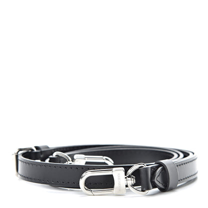 Louis Vuitton Calfskin 16mm Adjustable Shoulder Strap Black 1 of 3