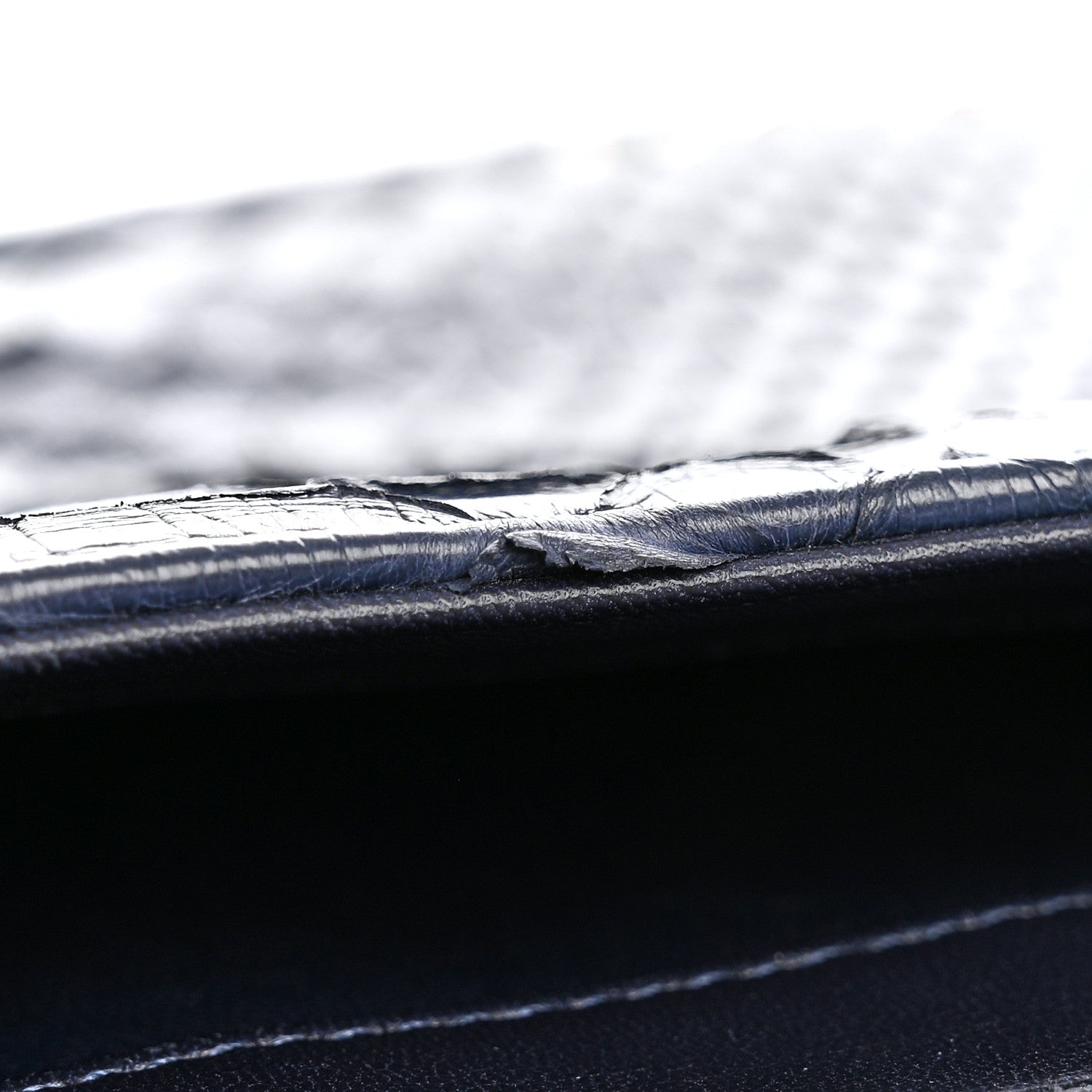 Chanel Snakeskin CC Unchained Clutch Navy 10 of 10