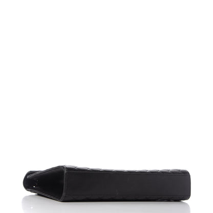 Saint Laurent Grain De Poudre Textured Mixed Matelasse Large Triquilt Monogram Monochrome Satchel Black 4 of 11