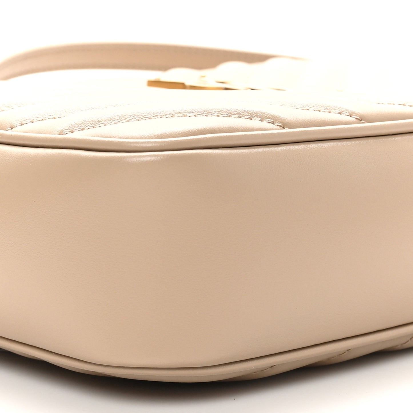 Calfskin Matelasse Monogram Lou Camera Bag Dark Beige