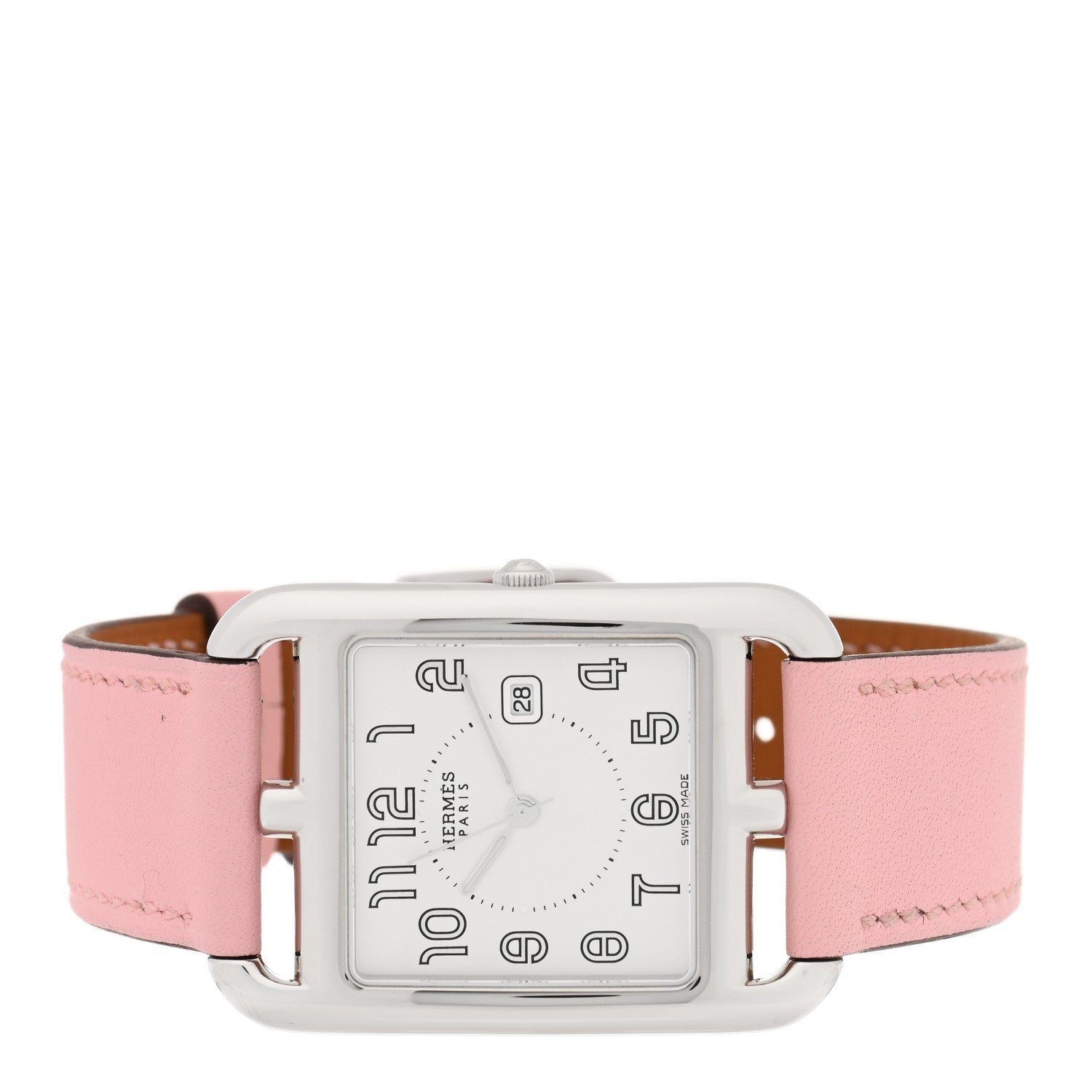 Hermes Stainless Steel Swift 29mm Cape Cod Quartz Watch Rose Sakura 2 of 5