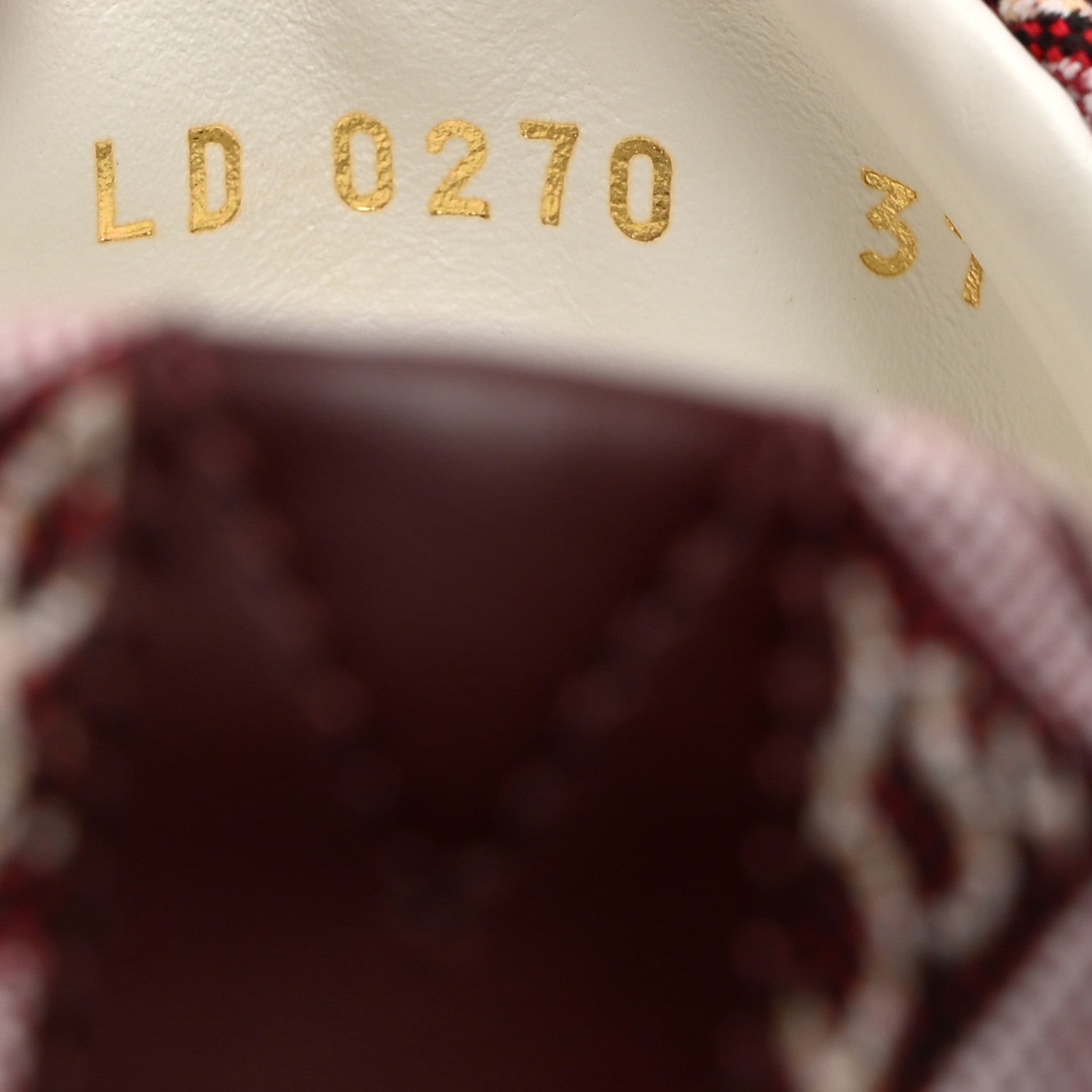 Louis Vuitton Jacquard Since 1854 Stellar Sneakers 37 Bordeaux 7 of 8