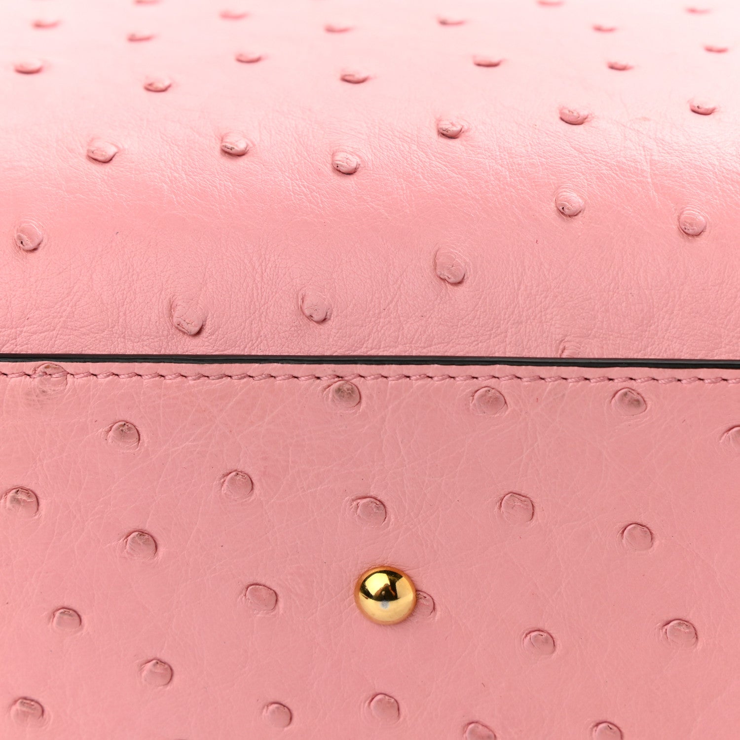Gucci Ostrich Small Diana Tote Wild Rose Fuxia Fluo 11 of 12