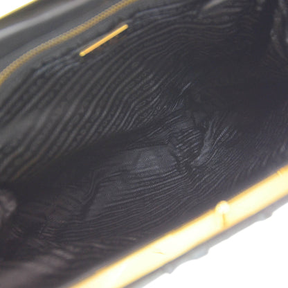 Prada Nappa Leather Gaufre Framed Bag Nero Black 5 of 8