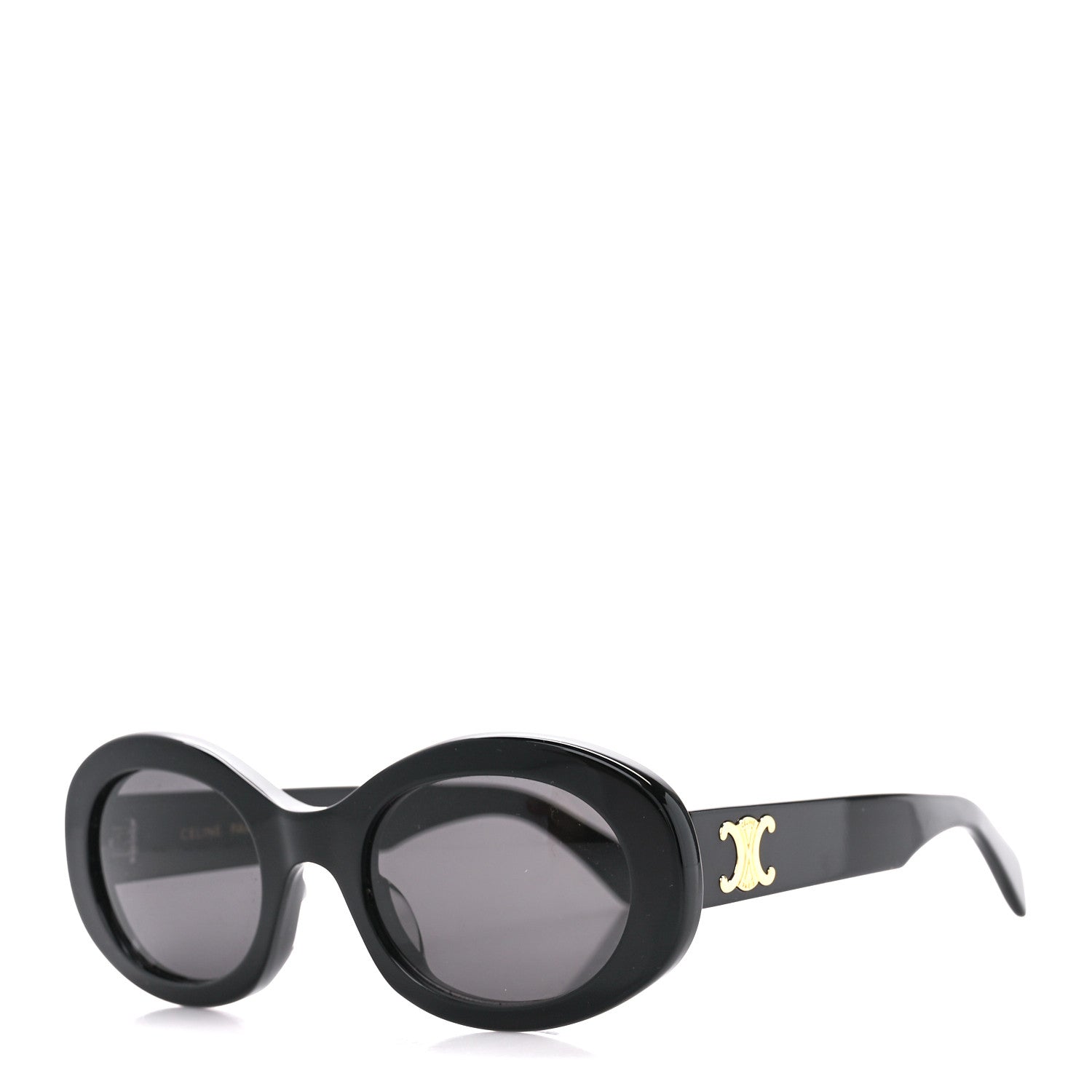 Celine Acetate Triomphe 01 Sunglasses CL 40194U Black 1 of 10