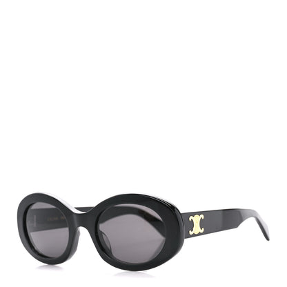 Celine Acetate Triomphe 01 Sunglasses CL 40194U Black 1 of 10