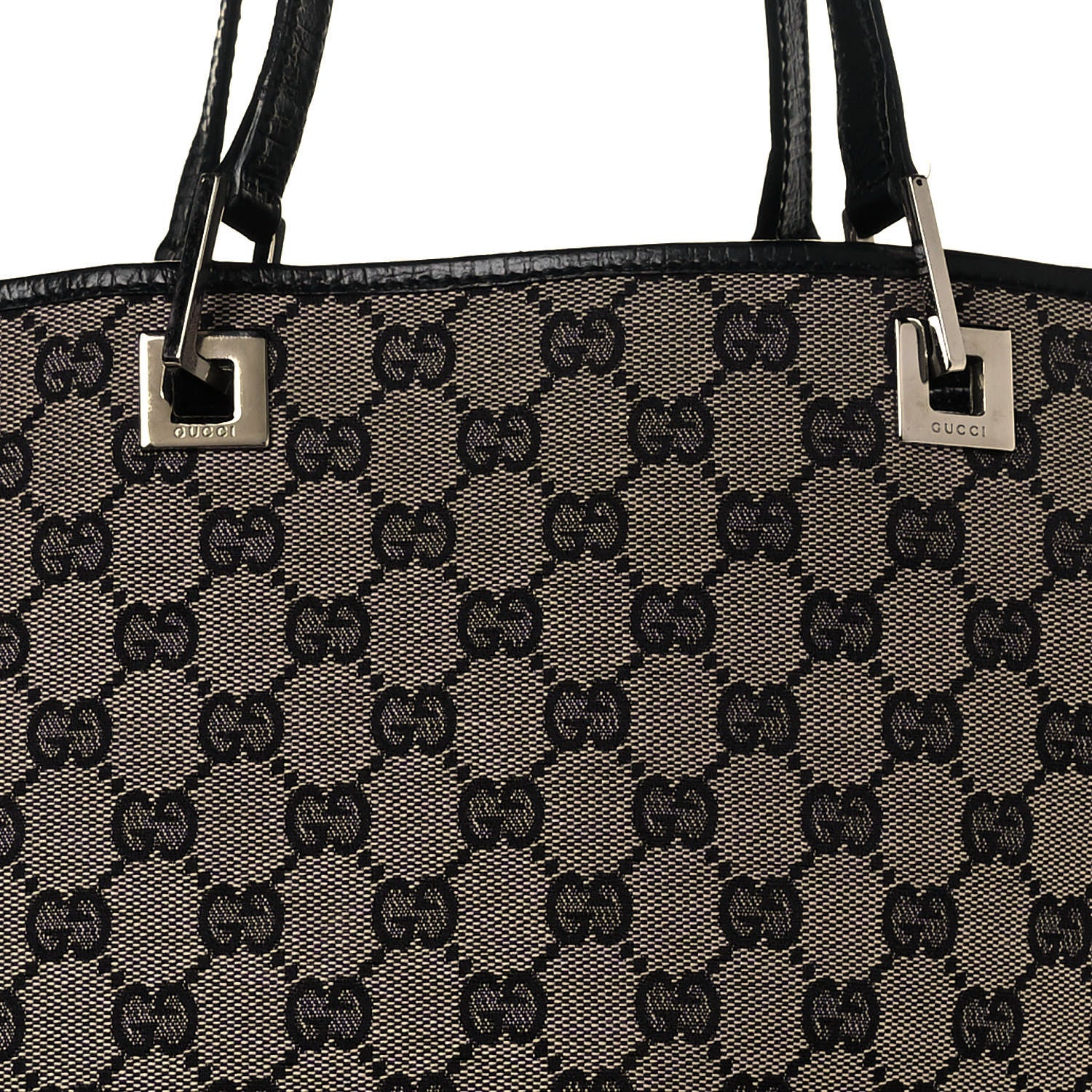 Gucci Monogram Large Bucket Tote Black 7 of 13