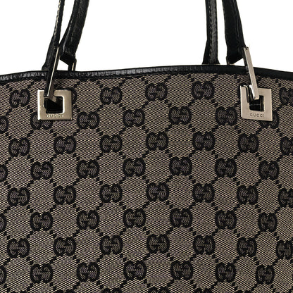 Gucci Monogram Large Bucket Tote Black 7 of 13