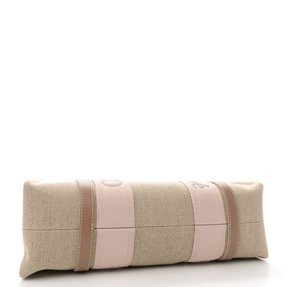 Chloe Linen Calfskin Medium Woody Ribbon Tote Blushy Beige 4 of 11