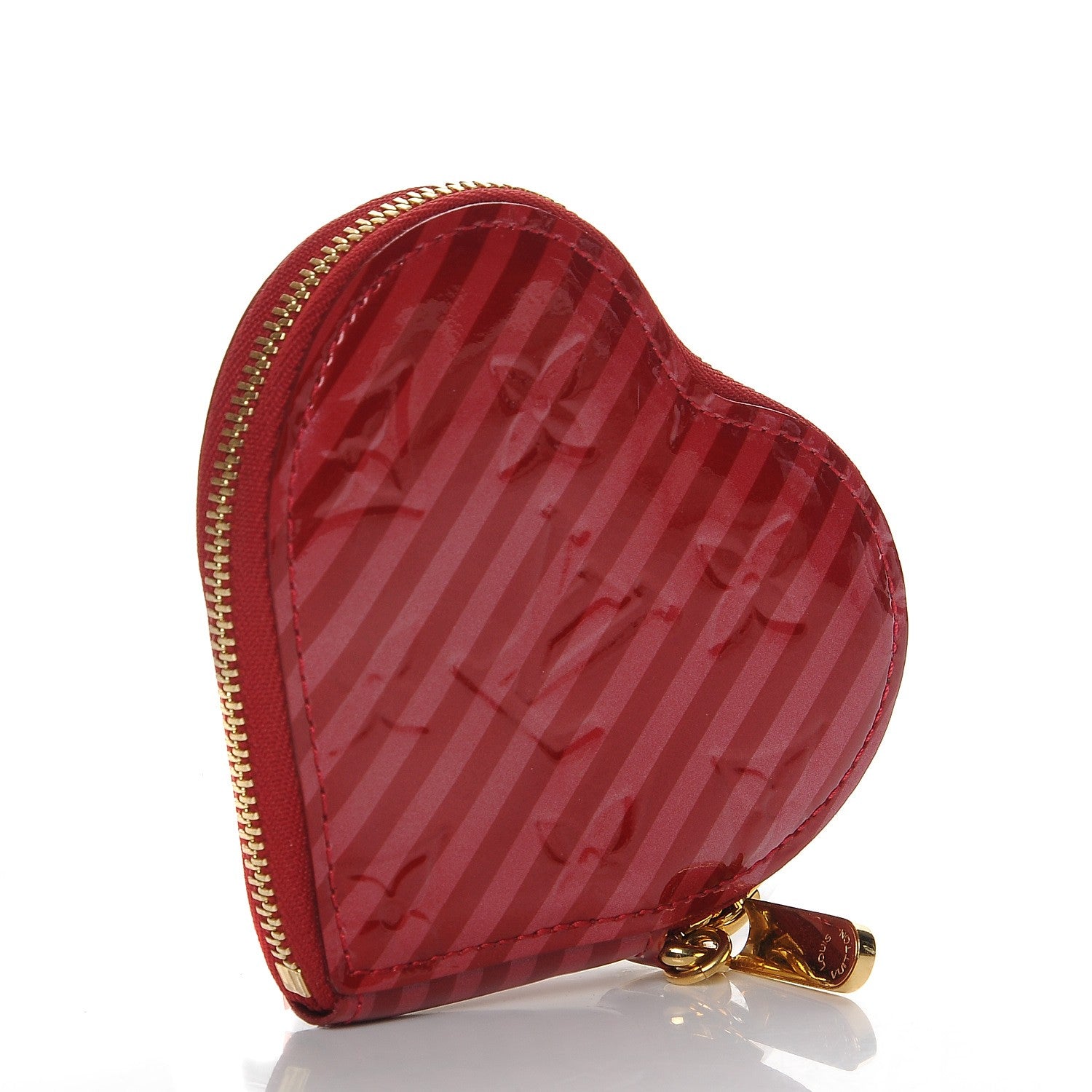 Louis Vuitton Vernis Rayures Coeur Heart Coin Purse Pomme D'Amour 3 of 7