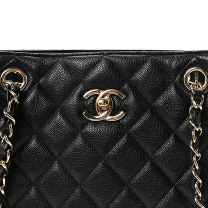 Chanel Caviar Quilted Large Shopping Tote Black 8 of 10