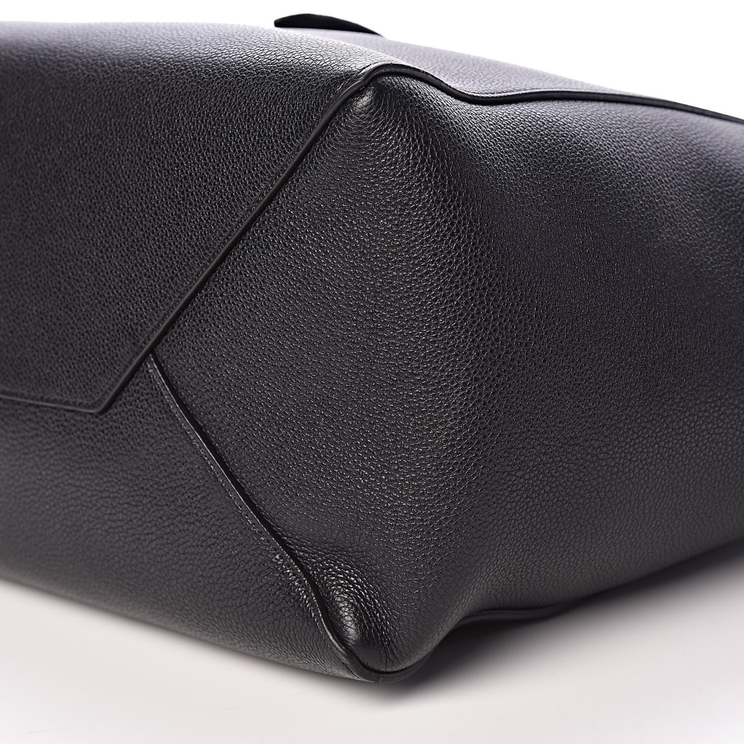 Celine Soft Grained Calfskin Small Belt Cabas Phantom Black 10 of 10