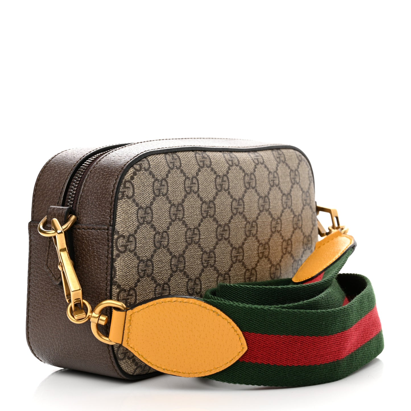 GG Supreme Monogram Web Neo Vintage Shoulder Bag Beige New Acero Crop