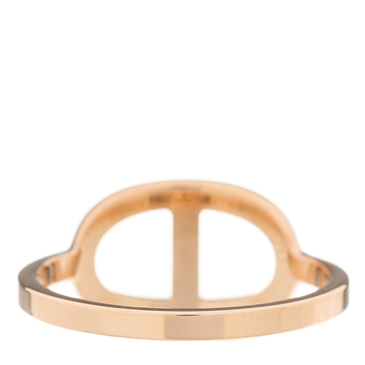 18K Rose Gold Diamond MM Chaine d'Ancre Contour Ring 57 8