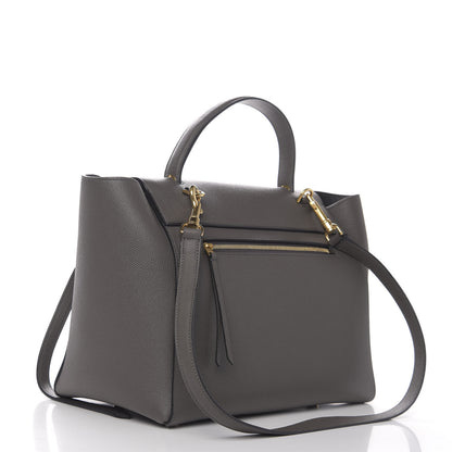 Celine Grained Calfskin Mini Belt Bag Grey 4 of 10