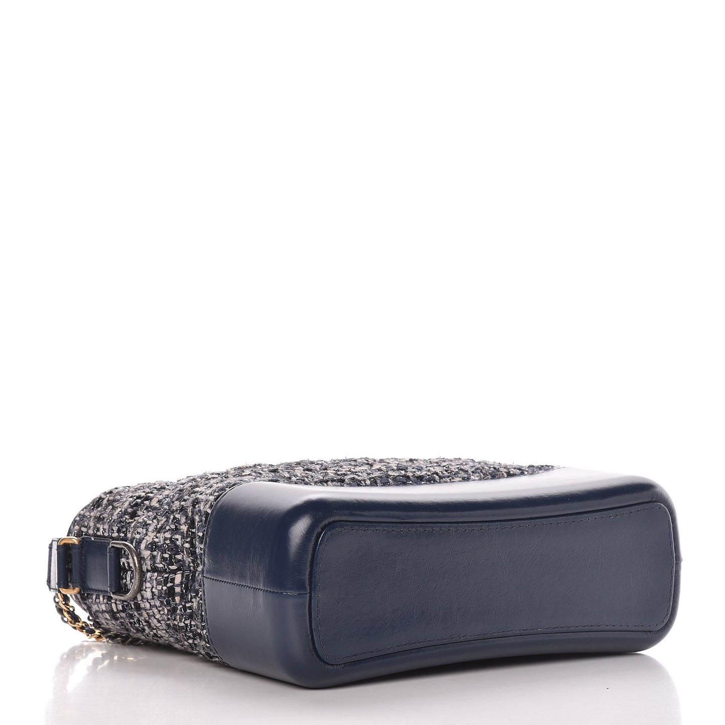 Tweed Calfskin Quilted Medium Gabrielle Hobo Navy