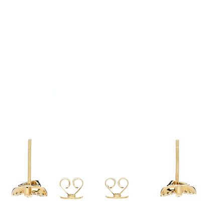 Anita Ko 18K Yellow Gold Diamond Small Palm Leaf Stud Earrings 3 of 5