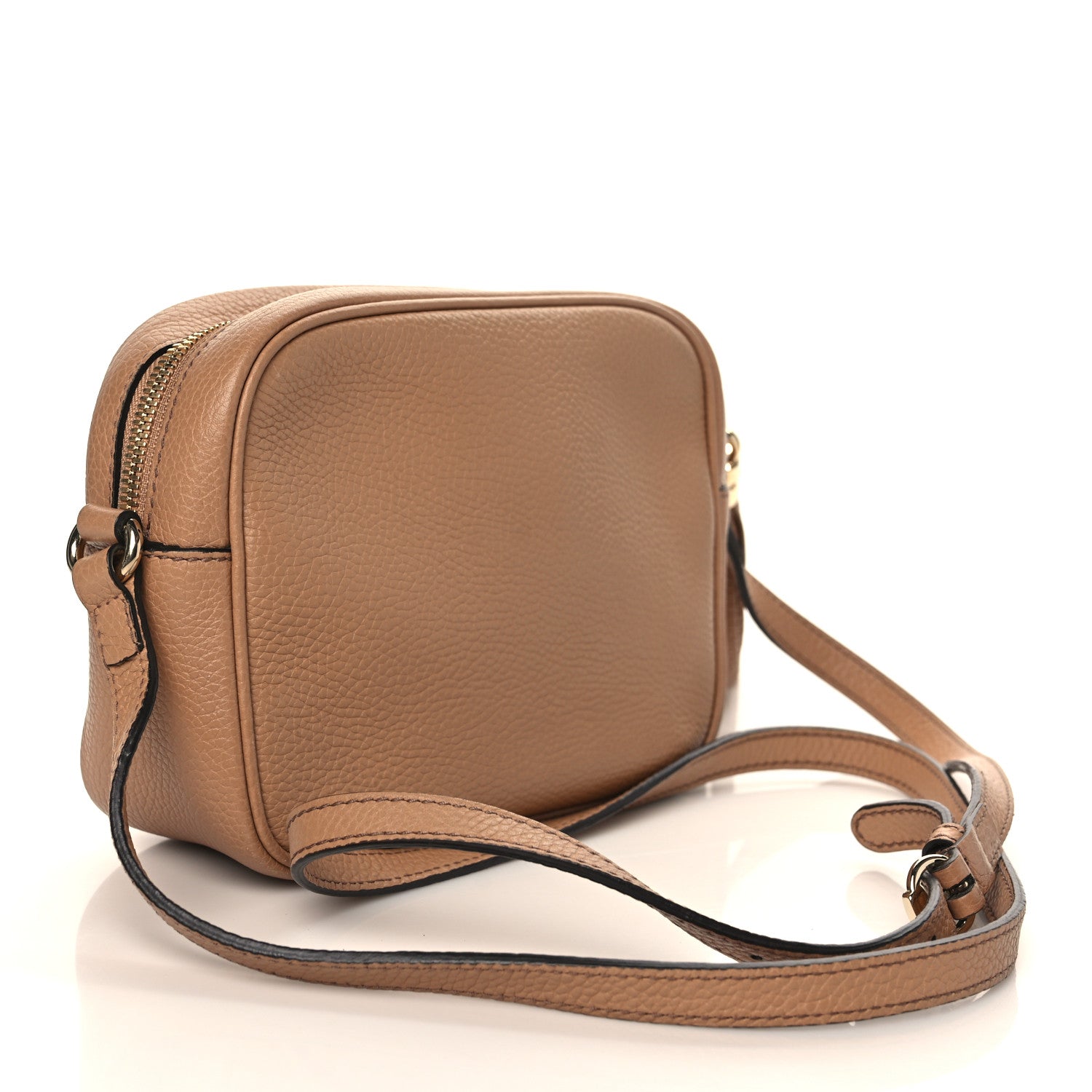Gucci Pebbled Calfskin Small Soho Disco Bag Camelia 3 of 10