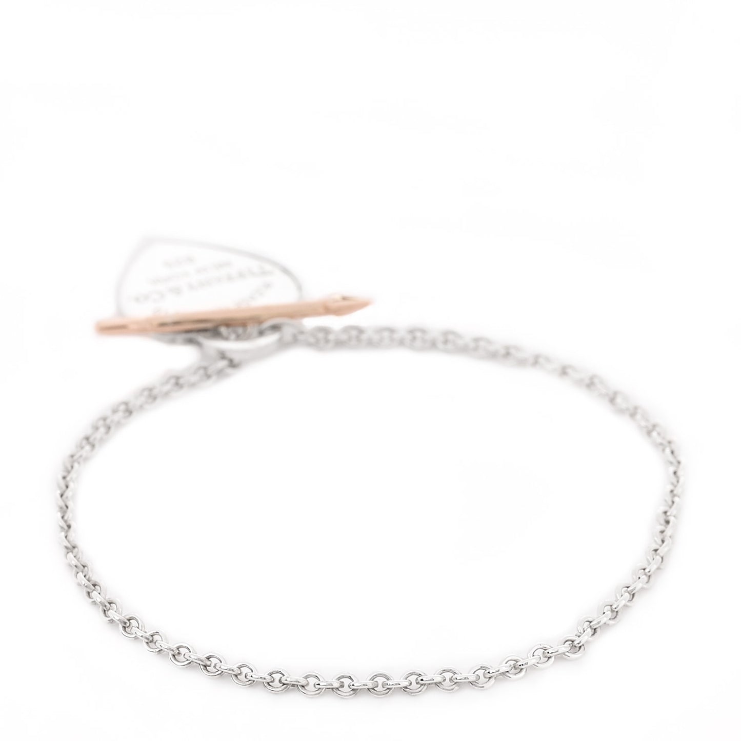 Sterling Silver 18K Rose Gold Return to Tiffany Lovestruck Bracelet